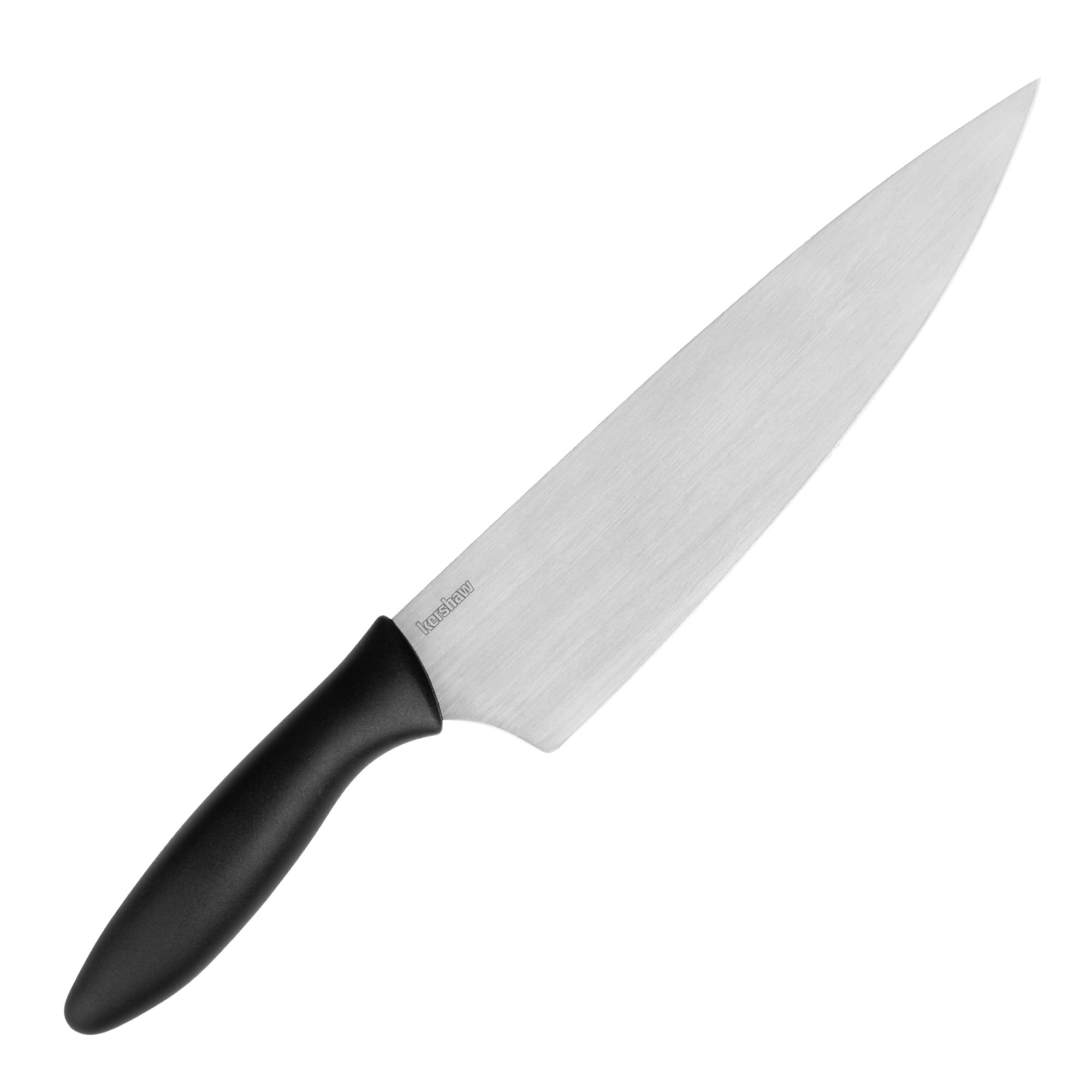 8-Inch Kershaw Chef Knife - All-Purpose Stainless Steel Kitchen Knife with Razor Sharp Blade and Comfortable Polypropylene Handle, Includes Sheath