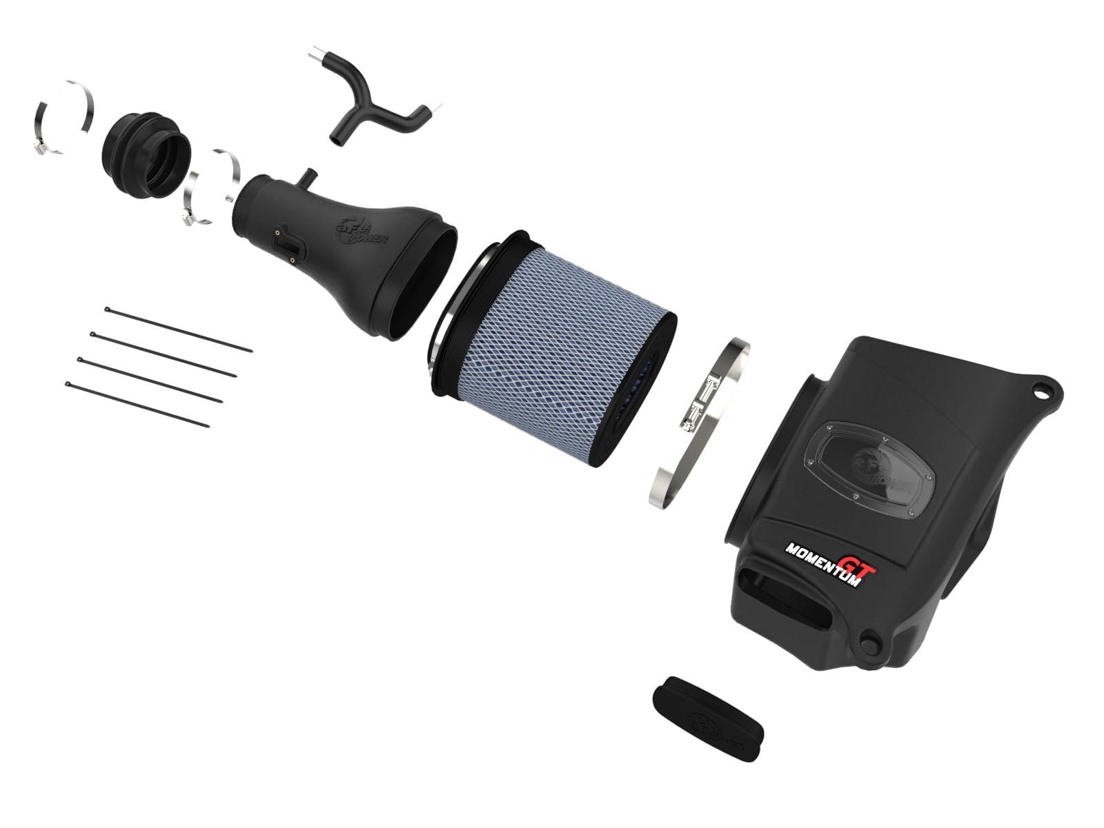 Momentum GT aFe POWER Cold Air Intake System w/Pro 5R Filter, #54-76103, Black
