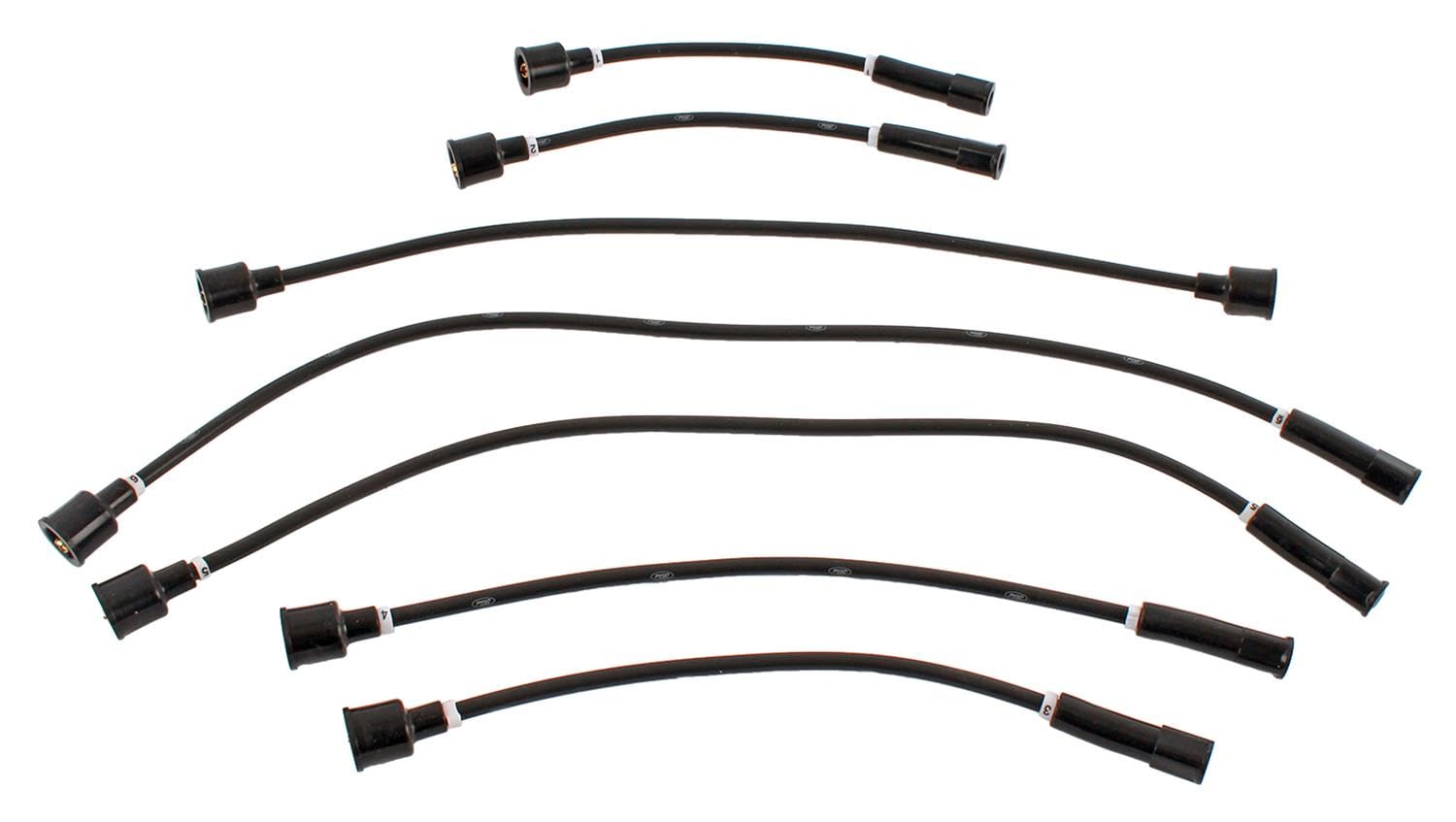 C4DZ-12259-BK8 Scott Drake 8mm Ignition Wires Black 6-Cylinder