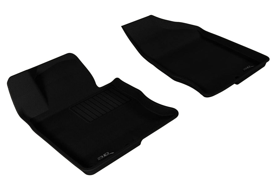 MAXpider 3D Front Row Custom Fit All-Weather Floor Mat for Select Hyundai Azera Models - Kagu Rubber (Black)