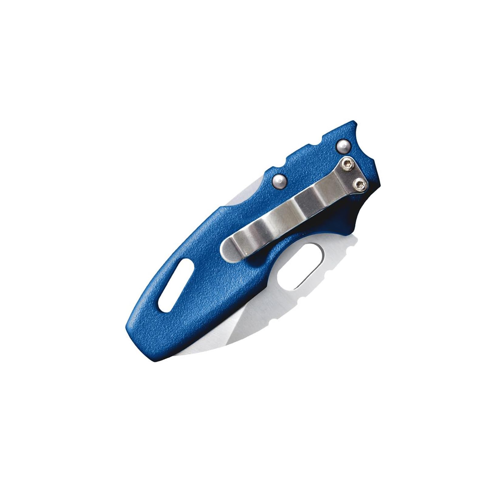 Mini Cold Steel Tuff Lite 2" 4034SS Sheepsfoot Razor-Sharp Blade 3" Griv-Ex Blue Handle Everyday Carry Pocket Folding Knife