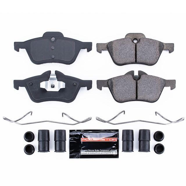Power Stop Z23-939 Z23 Evolution Sport Carbon Fiber Infused Ceramic Brake Pads with Hardware For Mini Cooper 2002-2008 [Model Specific]