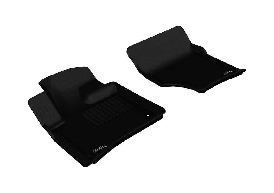 3D MAXpider Kagu Custom Fit Floor Mat (Black) Compatible with Audi Q7 2007-2015 - Front Row