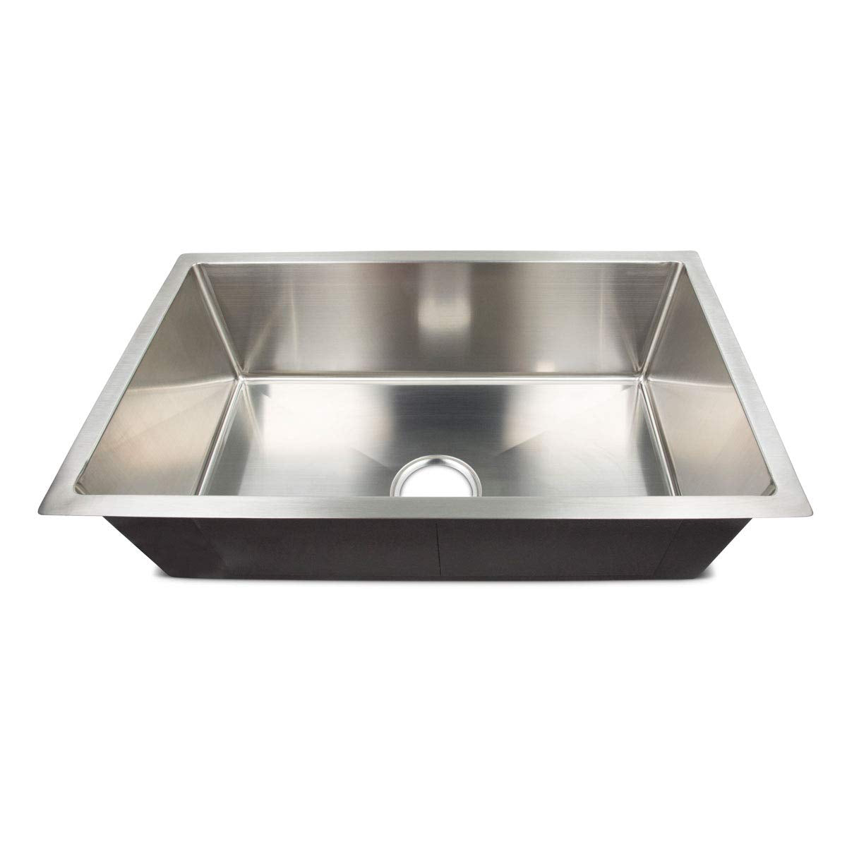 Single Square Sink - Better Bath 385313 - 27" x 16" x 7" (Stainless Steel)