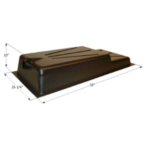 Holding Tank ICON Recessed Drain HT330RE with 3" Spigot & Level Sensors installed