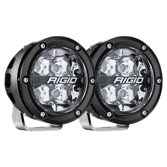 360-Series RIGID Industries RGBW 4" Offroad Spot Beam w/RGBW Backlight Pods - Set of 2