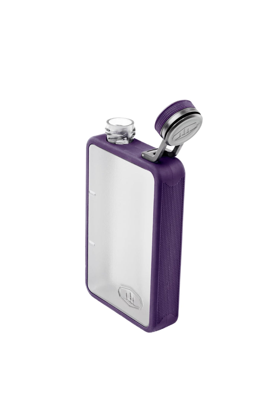 GSI Outdoors Flask Boulder- Rugged and Shatter-Resistant, Outdoor Hip Flask Non Metal, Purple, 6 Fluid Ounces