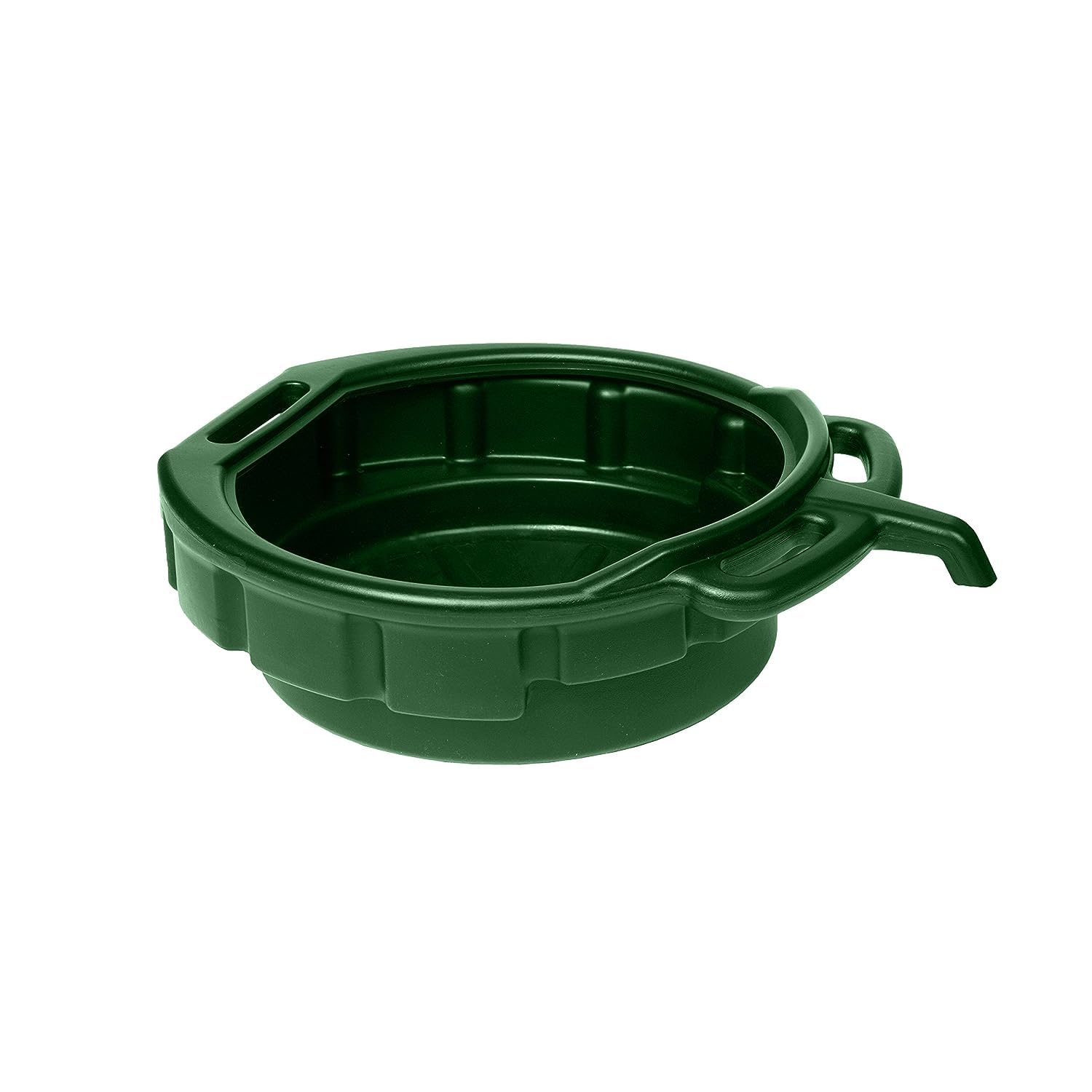 4-Gallon Funnel King Oil, Coolant and Anti-Freeze Change Drain Pan, Car Container, Ideal For Automotive / Motorcycle, Drain Safely, 6 1/2" High by 18" Wide, Green - Made in USA