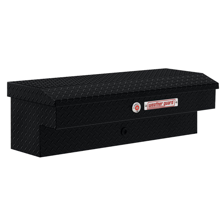 Weather Guard 41in Model 184-5-04 Lo-Side Truck Box, Aluminum, Gloss Black, 3.0 cu ft capacity