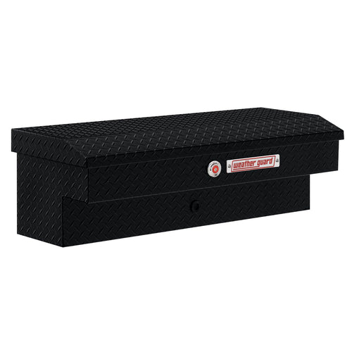 Weather Guard 41in Model 184-5-04 Lo-Side Truck Box, Aluminum, Gloss Black, 3.0 cu ft capacity