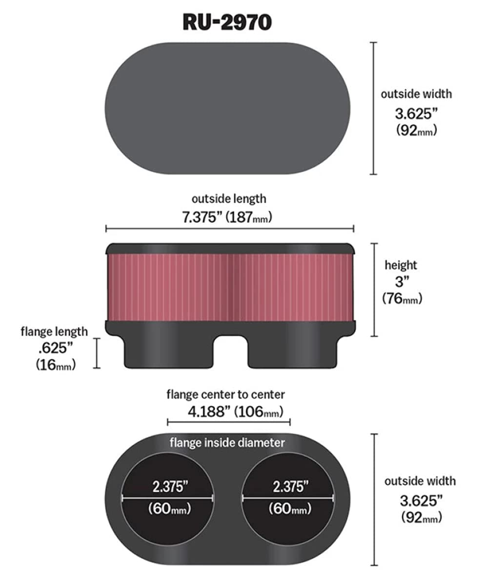 Air Filter Universal Clamp-On