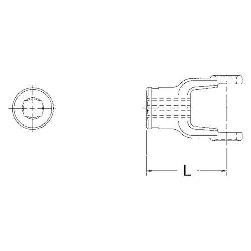 Power Take Off End Yoke Neapco 18-7327