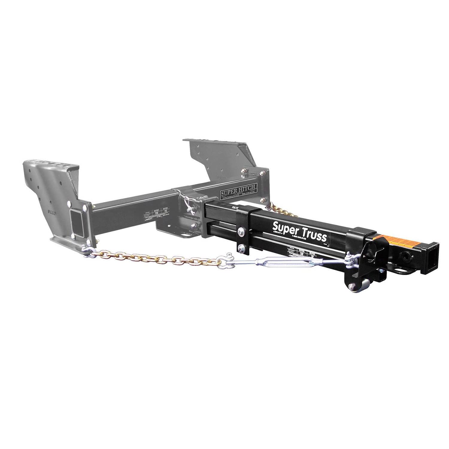 Torklift Quick-Release Frame-Mount Stainless Steel FastGun Long Range Truck & Camper Turnbuckles, Grey (Pair)