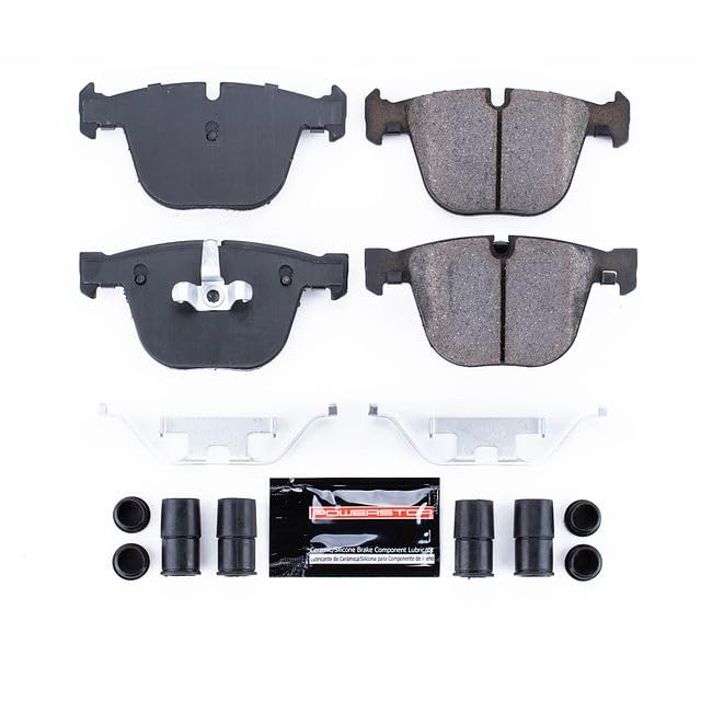 Power Stop Z23-919A Z23 Evolution Sport Rear Carbon Fiber Infused Ceramic Brake Pads with Hardware