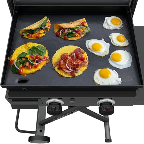 22" Charbroil® Performance Series™ Folding Cart 2-Burner Portable Propane Gas Griddle, Black - 463711223