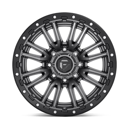 D680 REBEL FUEL OFF-ROAD 20X10, 8X170, 4.79, 18mm MATTE GUN METAL BLACK BEAD RING - D68020001747