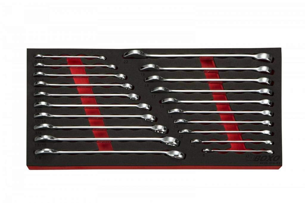BOXO 3-Drawer Hand Carry Box with 185-Piece Metric and SAE Tool Set,Boxo ECC20301-003R2-BK
