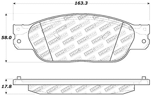 Sport Brake Pads StopTech 309.08050 with Shims and Hardware