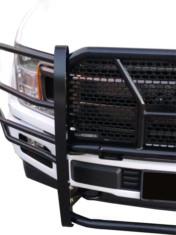 Heavy Duty Black Horse Rugged Grille Brush Bumper Guard Modular Black Compatible with 2015-2020 Ford F-150-RU-FOF115-B