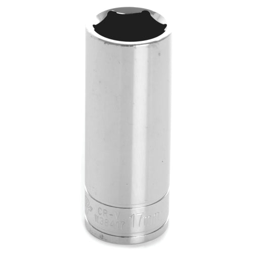 W38417 Performance Tool 3/8-Inch Drive 6-Point Socket, 17mm