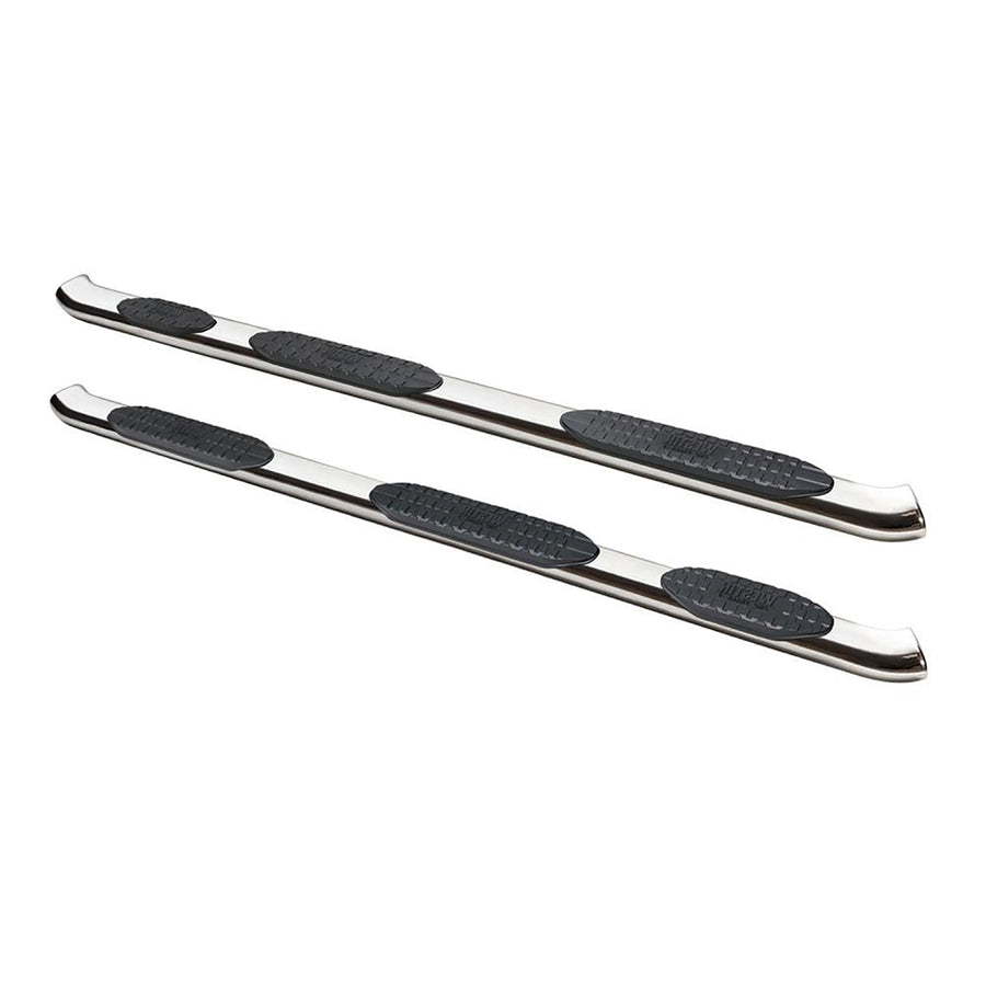 Westin PRO TRAXX 5 Oval Wheel to Wheel Nerf Bars fits 2019-2025 Silverado Sierra 1500 Crew Cab 6'5" Bed (Exc 2019 Silverado LD/Sierra 1500 Limited) Stainless Steel Pair