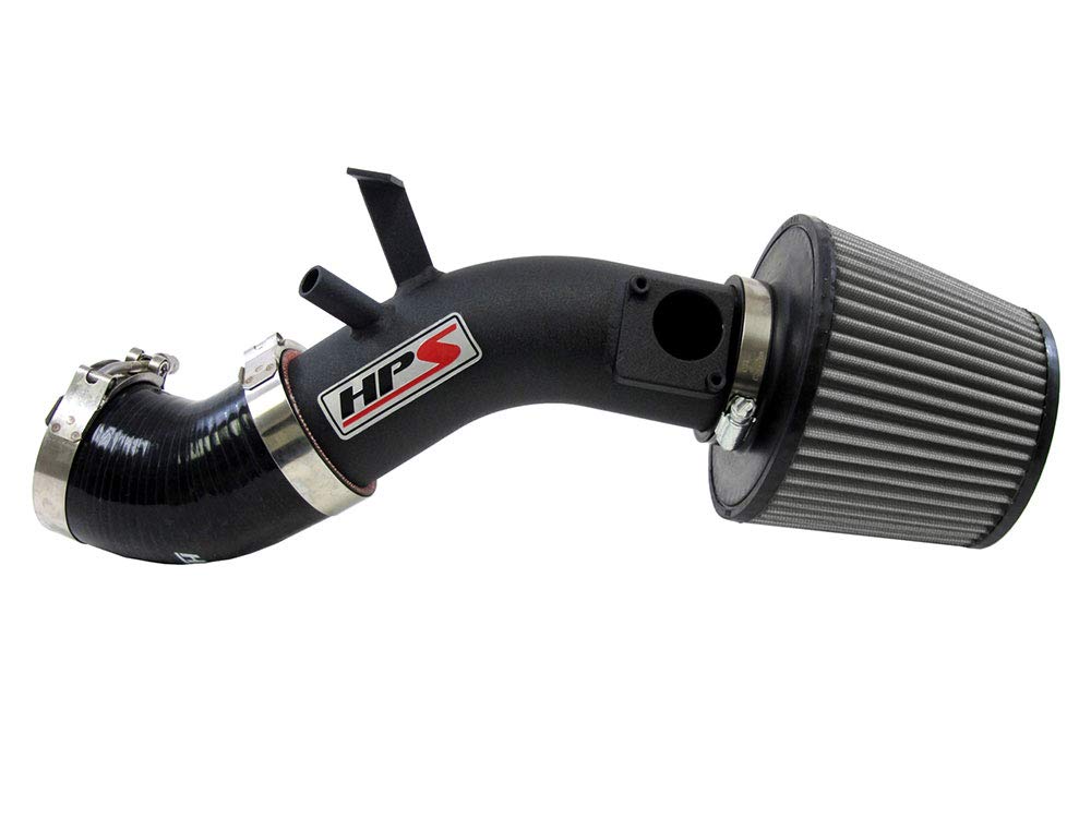 HPS Performance Shortram Black Air Intake Kit Cool Ram Compatible for 2005-2008 Toyota Corolla Matrix Pontiac Vibe 1.8L 1ZZ-FE, 827-500WB