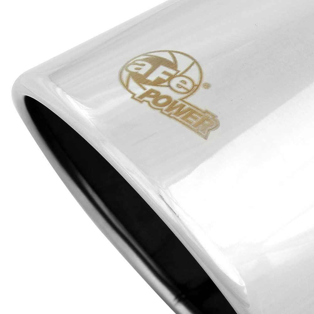 MACH Force-XP aFe Power 4" Inlet x 6" Outlet x 12" Length Polished Stainless Steel Bolt-On Tip