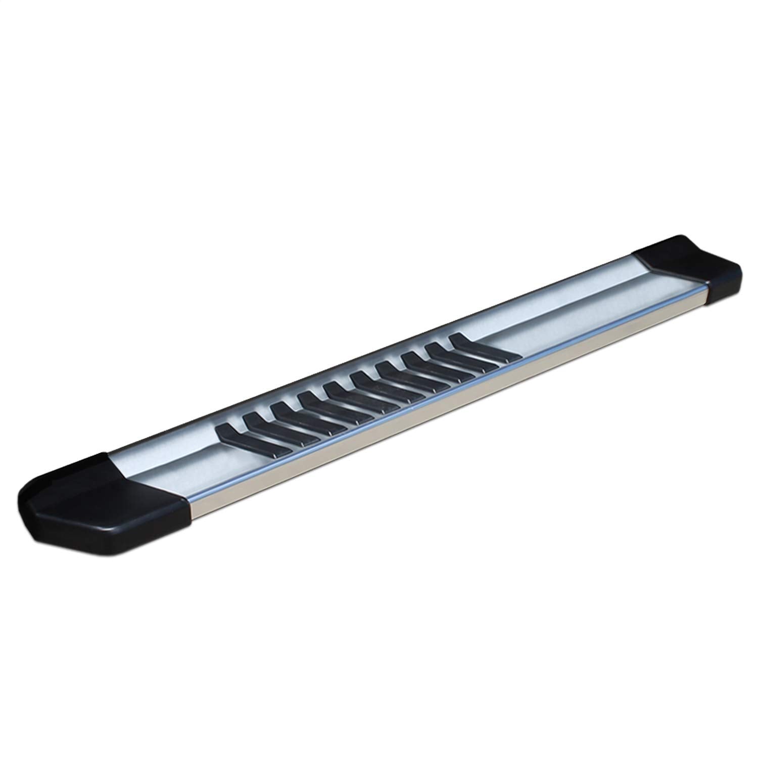 6 in. Raptor 1756-ALM Running Boards; 56 in; Rocker Panel Mount; Aluminum; Requires Separate Mount Kit;