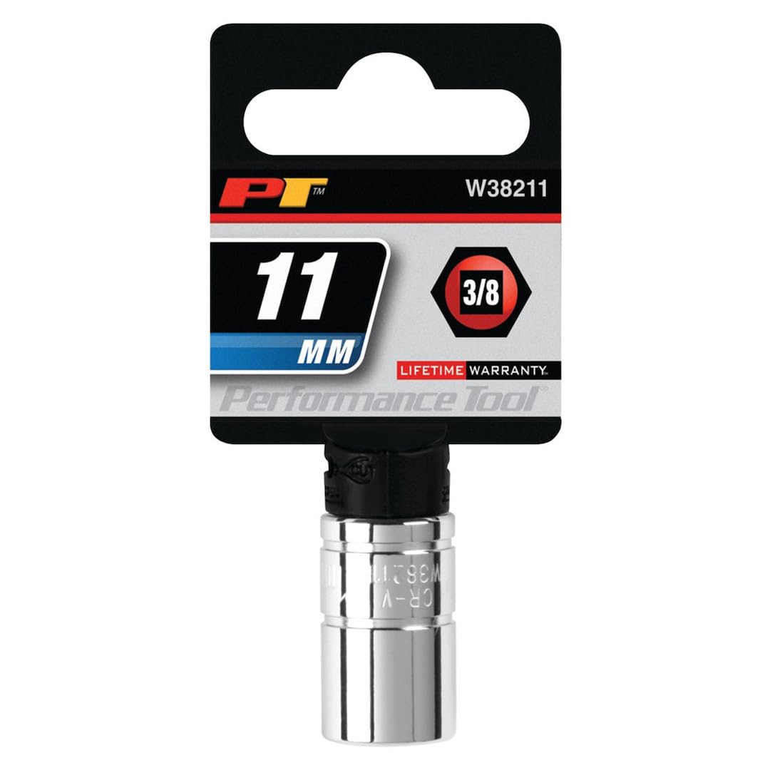 W38211 Performance Tool 6-Point Socket, 3/8-Inch Drive, 11mm