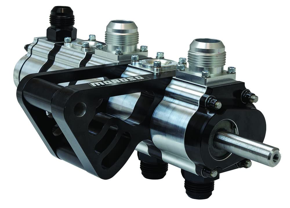 Moroso T3 22415 Dry Sump Oil Pump, Double Shear Mount, 5 Stage, 1.2" Pressure Section