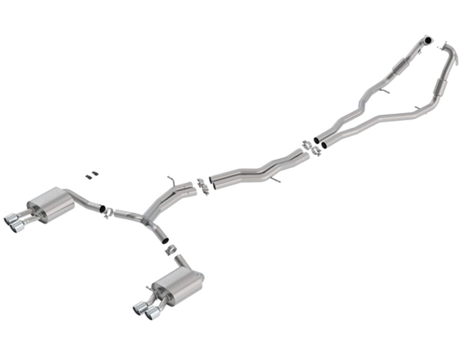 BORLA Cat-Back System 140749 for 2018-2023 Audi S5 Sportback 3.0L V6 Turbo Automatic Transmission All Wheel Drive 4 Door With Electric Exhaust Valve