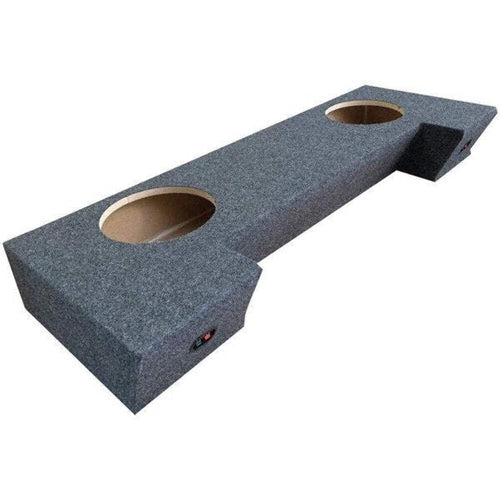 Atrend Dual A202-12CP19 Sealed Carpeted Enclosure for Dodge Ram Quad Cab 2019 and Up (12 Inch), Black