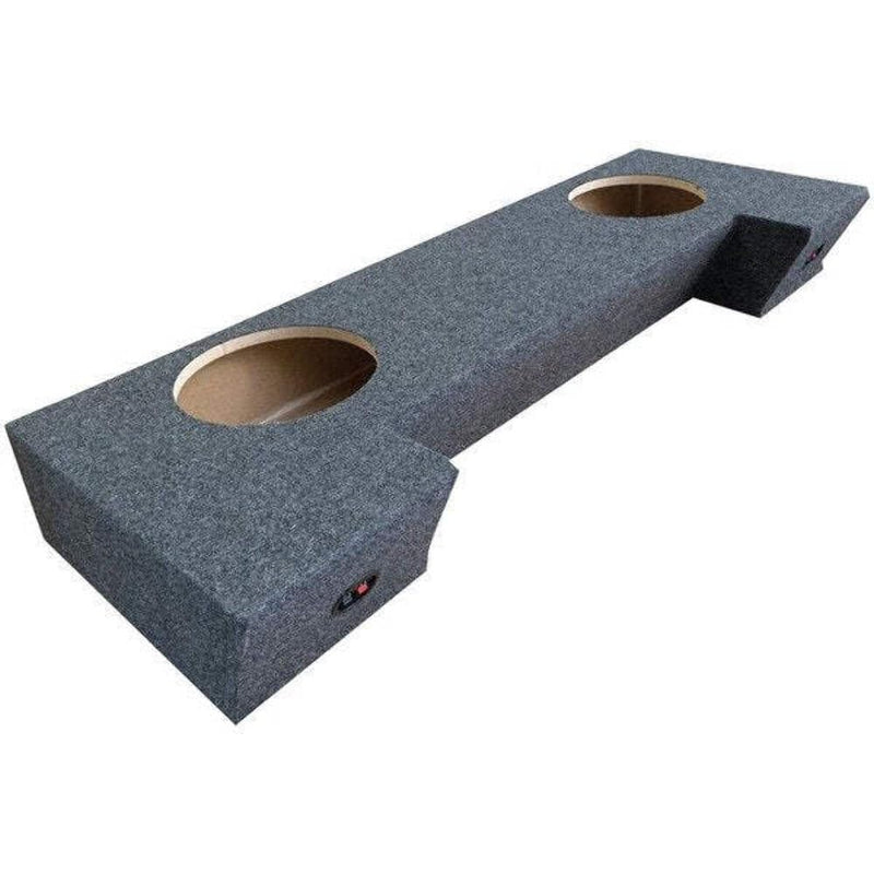 Atrend Dual A202-12CP19 Sealed Carpeted Enclosure for Dodge Ram Quad Cab 2019 and Up (12 Inch), Black