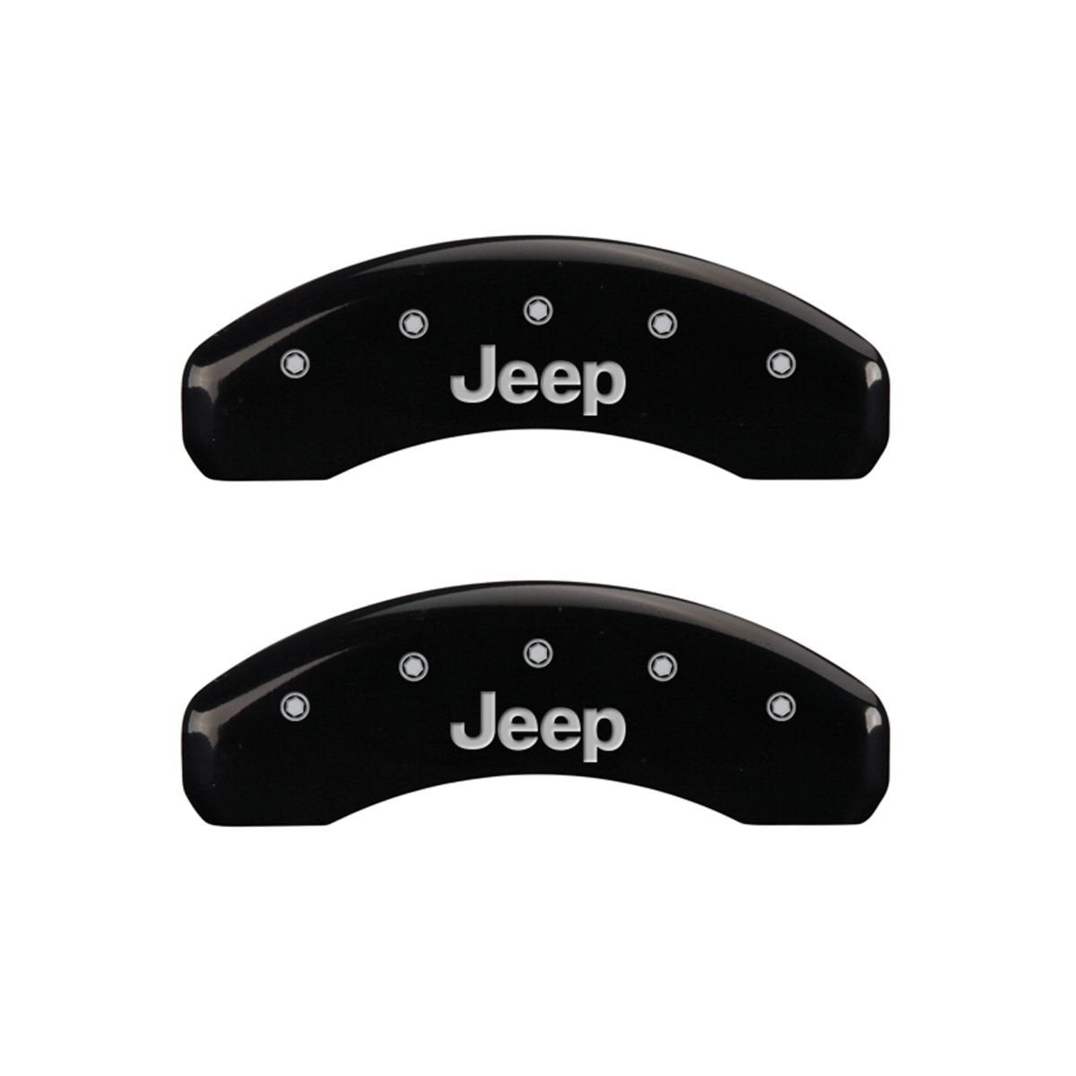 MGP Caliper Covers JEEP 42007SJEPBK Black Caliper Covers - Engraved Front & Rear44; Set of 4