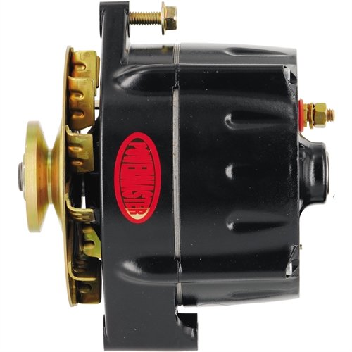 Alt Powermaster GM 12SI Black 150A Smooth Look™ 1V Pulley & Baffle 1 or 3 Wire