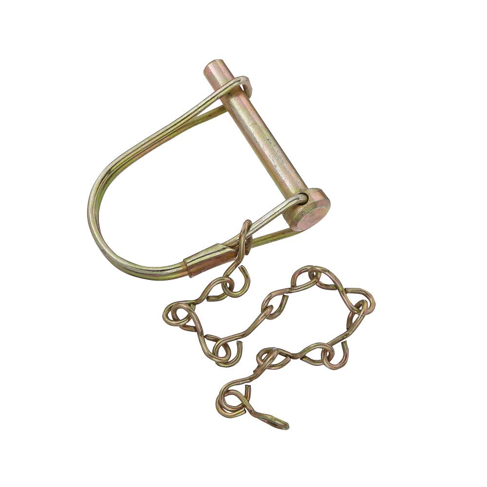 Coupler Lock Pin RV Designer H420 with Chain, 1/4 inch x 1-3/8 inch, Outside RV Towing Hardware