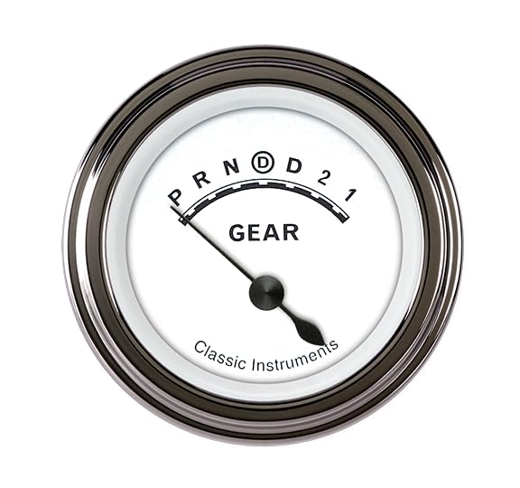 2 1/8" CW06SLF Classic White Gear Indicator