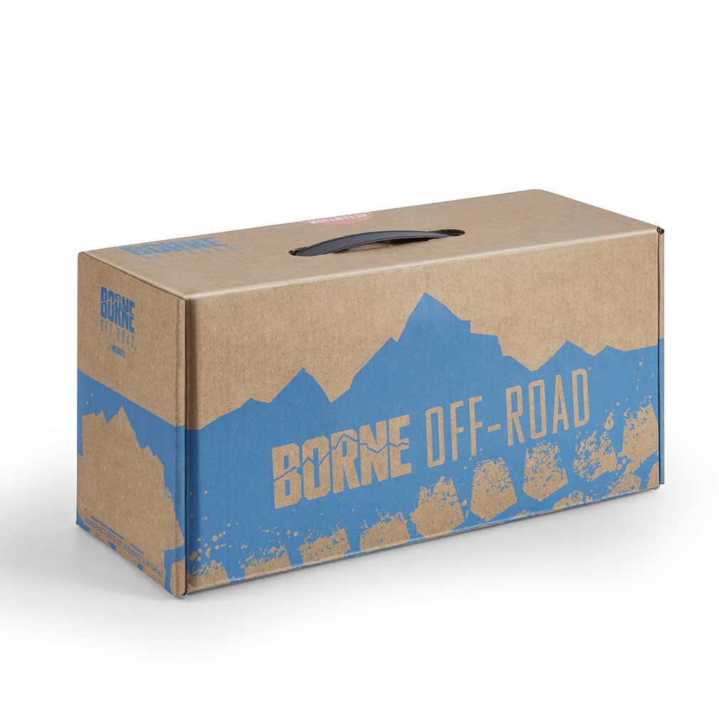 Heavy-Duty Borne Off-Road Ratchet Tie-Down Kit (4-Pack), Blue