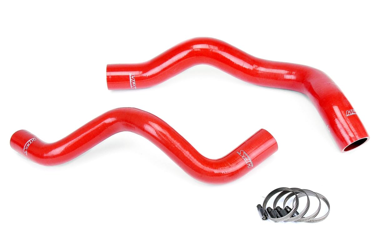 Red HPS 57-1347-RED Silicone Radiator Coolant Hose Kit