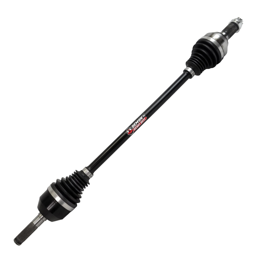 Demon Front Left Heavy Duty Axle for Can-Am Maverick X3/Max, Made Up of 4340 Chromoly Steel, in Dual Heat Treated High Strength, No Smart-Lok 64 inch Wide (See Fitments in Description)
