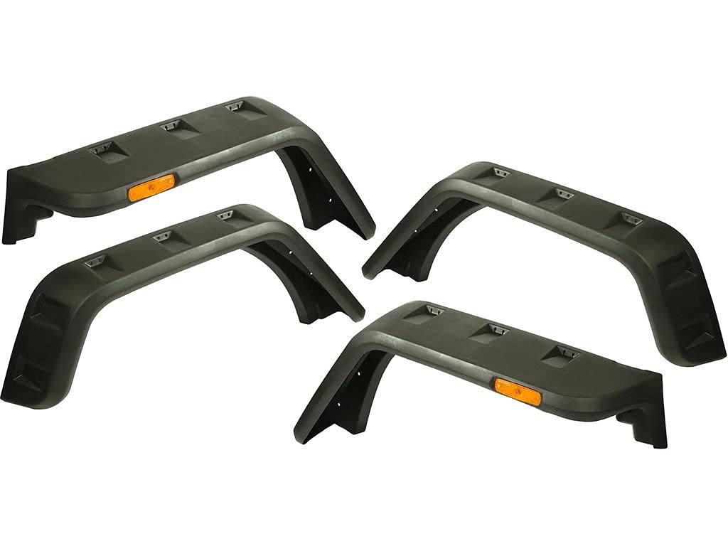Hurricane Fender Flare Kit, Rugged Ridge, EU, Smooth | 11640.26 | Fits 2007-2018 Jeep Wrangler JK