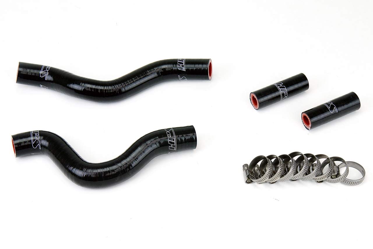 Black HPS 57-1257-BLK Silicone Radiator Coolant Hose Kit