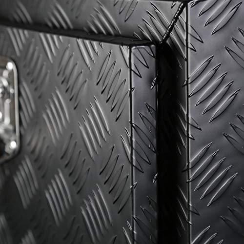 36x18x16 Truck Pickup Bed Utility Chest Aluminum Black Tool Box Trailer Storage W/Lock Key SPEC-D TUNING