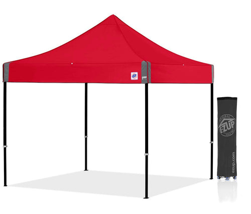 E-Z UP Instant Shelter Eclipse Canopy, 10' x 10', Black Steel Frame and Professional Grade Punch Top