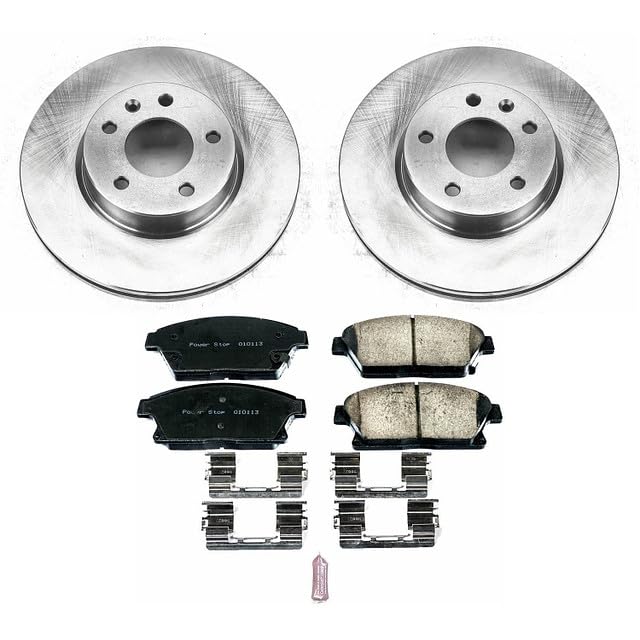 Power Stop KOE6386 Front Replacement Brake Kit-OE Brake Rotors & Ceramic Brake Pads For Cadillac ATS 2013-2018 [Model Specific]