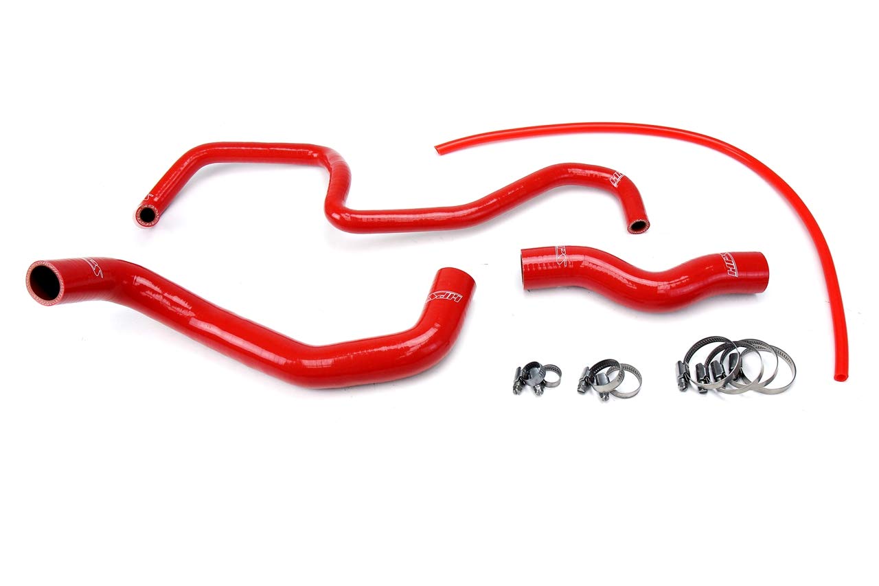 Red HPS Performance 57-1048-RED Silicone Radiator Hose Kit Coolant
