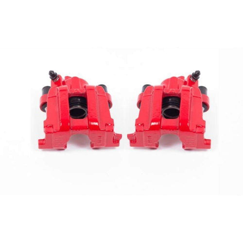 Power Stop Pair of High-Temp Red Powder Coated Rear Calipers For Ford Escape 2005-2009, Mazda Tribute 2005-2006, Mazda Tribute 2008, Mercury Mariner 2005-2008 [Model Specific]
