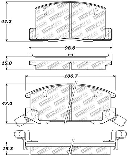 Sport Brake Pads StopTech 309.06570 with Shims and Hardware