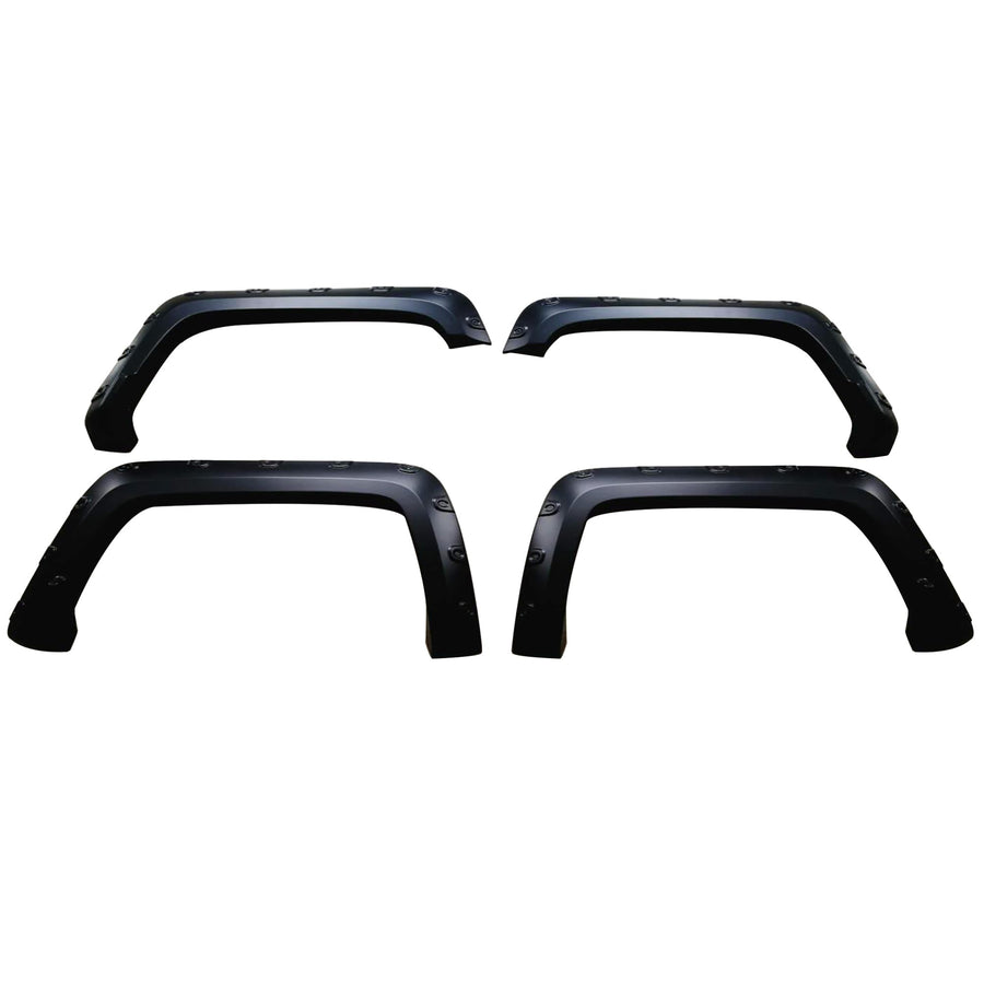 Fender Flares Black Riveted Style Black Horse Compatible with 2016-2018 GMC Sierra 1500-FPSSI16