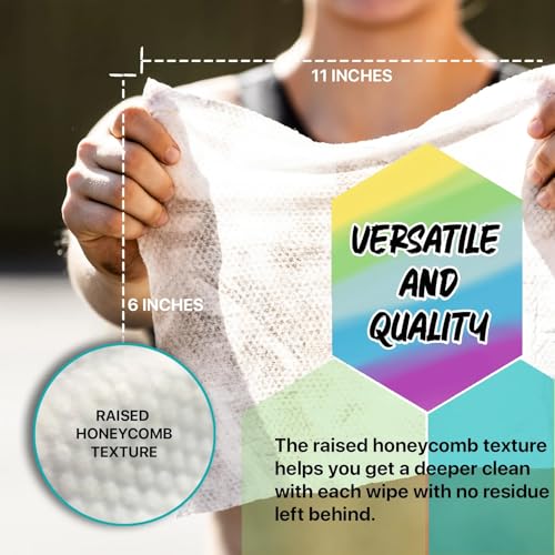The Body Wipes Klean Freak - 12 count Individually Wrapped | Showerless Body Wipe for Women & Men | Sustainable Bodywipes for Gym, Travel, Camping | Scent Free
